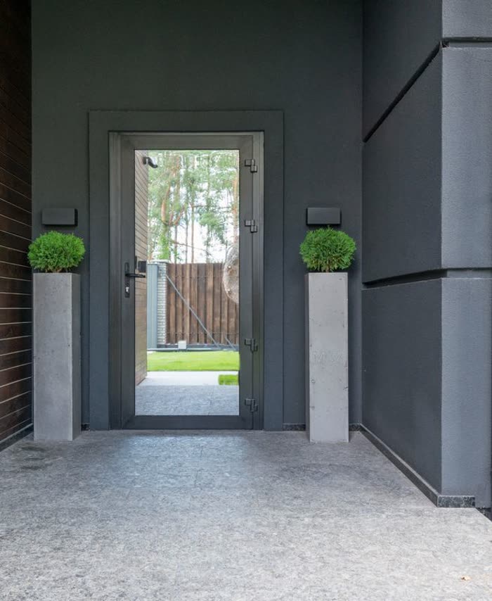 Modern entrance detail