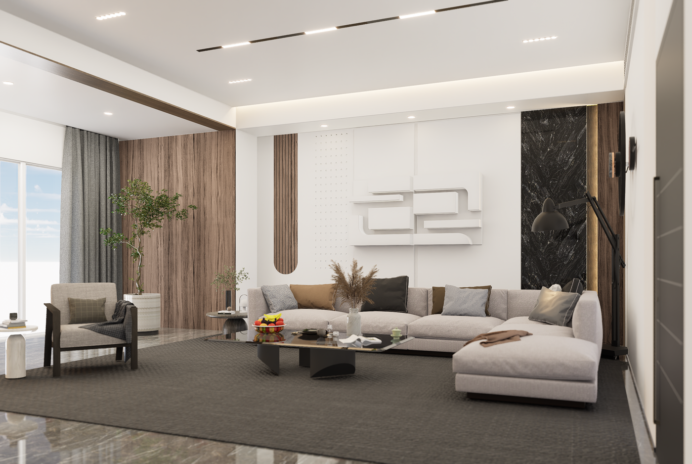 Refined interior space delivered by SAAFORA